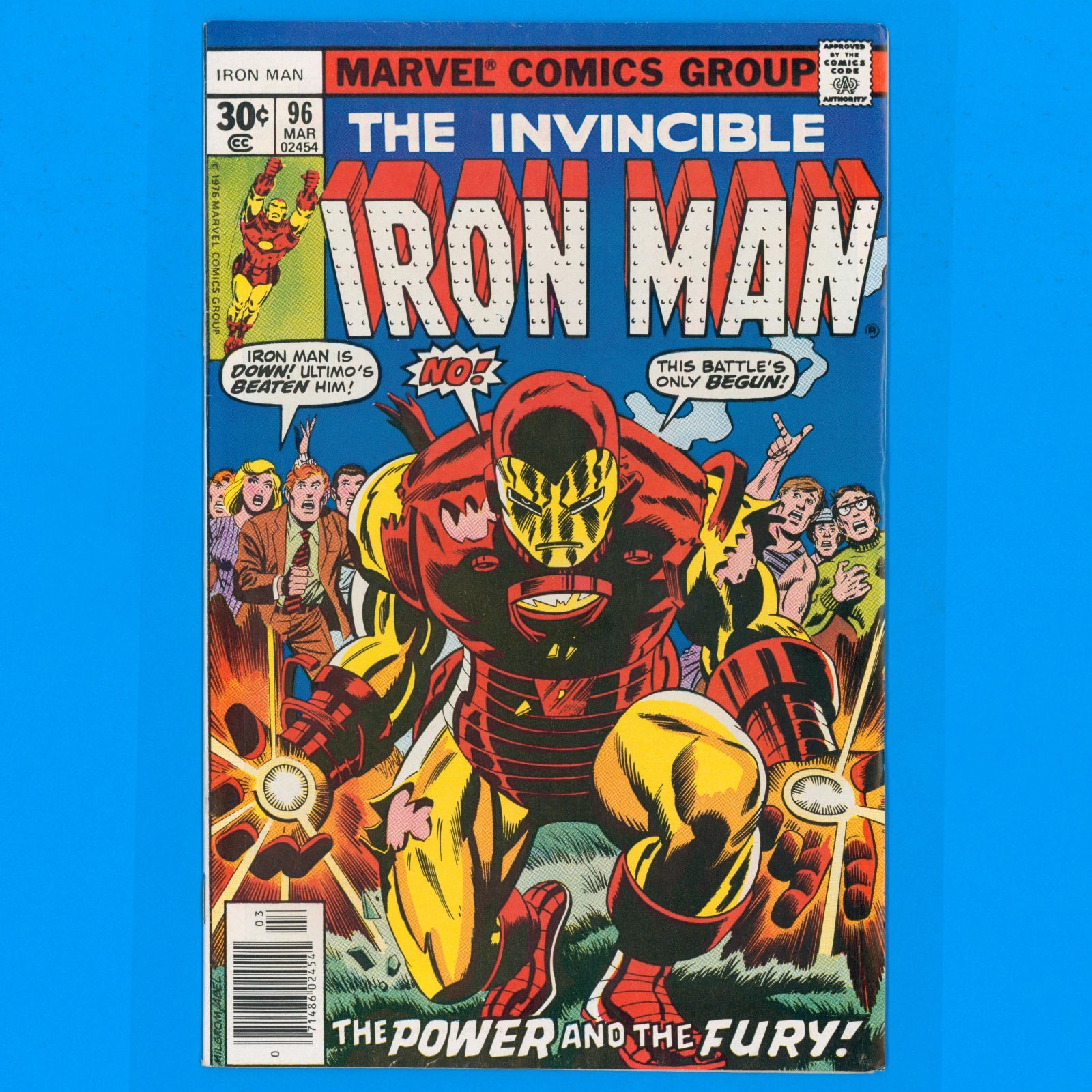 Iron Man #96 Marvel Comics 1976 - flat, glossy, F/VF see description