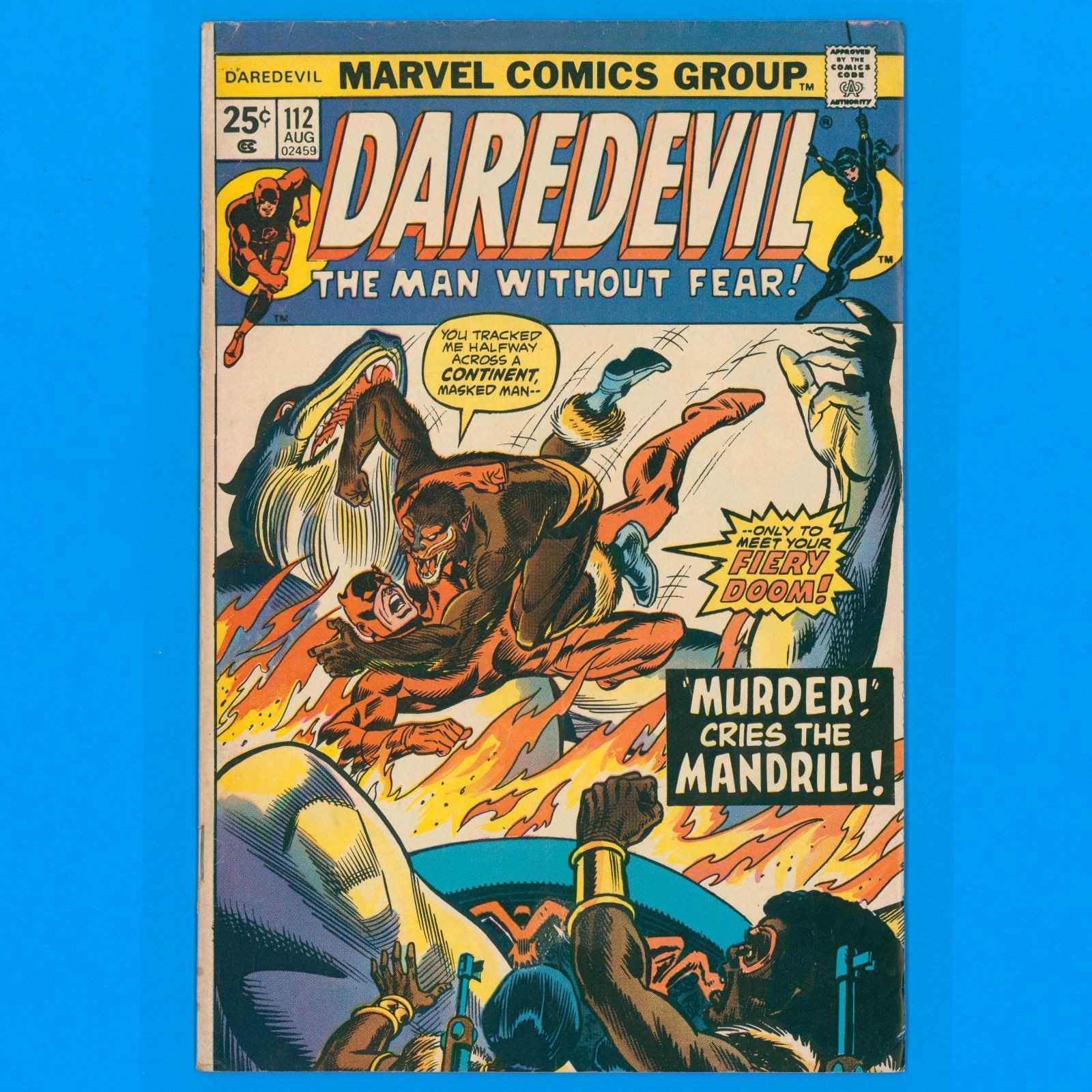 Daredevil #112 Marvel Comics 1974 Gil Kane -- Low/mid-grade deal!
