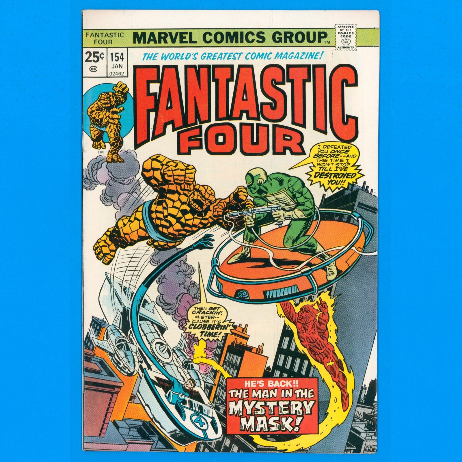 Fantastic Four #154 Marvel Comics 1975 MVS intact Nice Higher-grade!