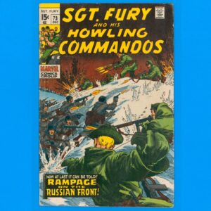 Sgt. Fury #73 Marvel Comics 1969 Dick Ayers art at his best! Lower grade deal!