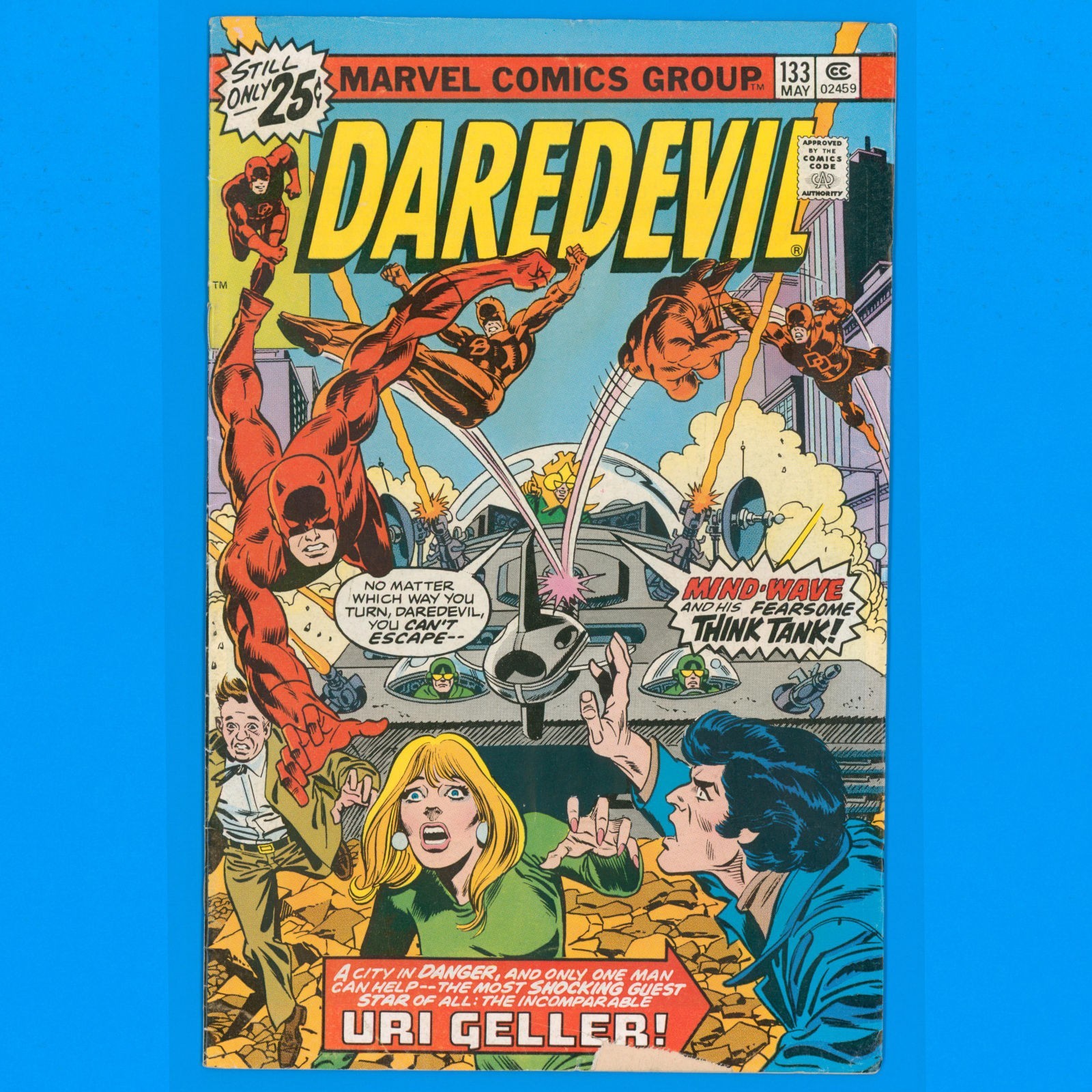 Daredevil #133 Marvel Comics 1976 - Piece missing lower cover- Low-grade deal!