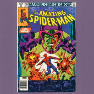 The Amazing Spider-Man #207 Newsstand (Marvel 1980) Clean upper grade