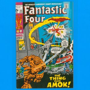 Fantastic Four #111 Marvel Comics 1971 Nice copy, color flaw (see photos)