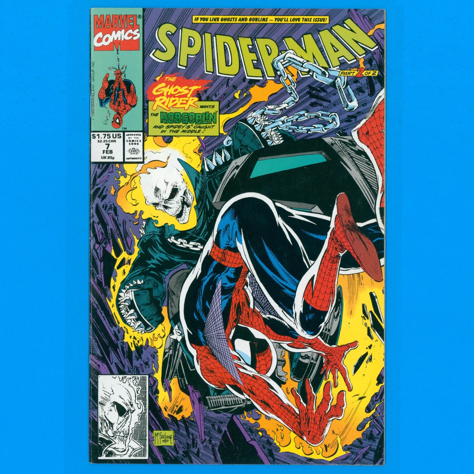 Spider-Man #7 Marvel Comics 1991 Todd McFarlane VF/NM