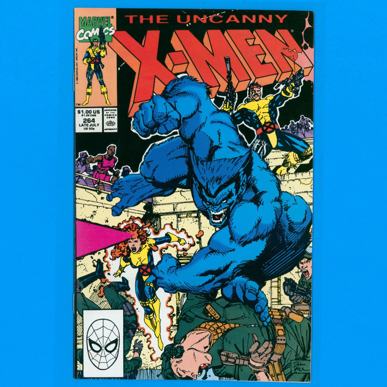 Uncanny X-Men #264 Marvel Comics 1990 Direct Edition VF/NM